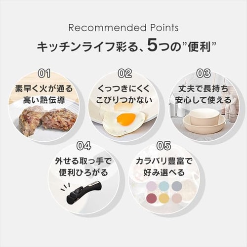 IH対応】KITCHEN CHEF セラミックカラーパン 9点セット CC-SE9N グレー H521158 │アイリスプラザ│アイリスオーヤマ 公式通販サイト
