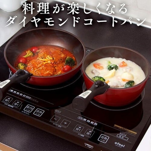 【IH対応】KITCHEN CHEF ダイヤモンドコートパン 12点セット H-IS-SE12【前払い不可】【代引き不可】【同梱不可】_3