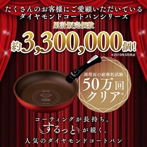 【IH対応】KITCHEN CHEF ダイヤモンドコートパン 12点セット H-IS-SE12【前払い不可】【代引き不可】【同梱不可】_4