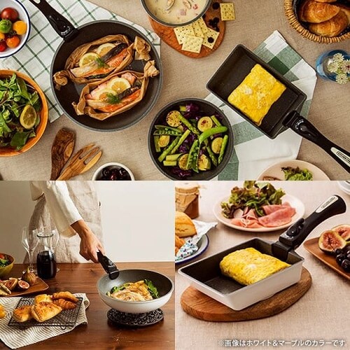 【IH対応】KITCHEN CHEF ダイヤモンドコートパン 12点セット H-IS-SE12【前払い不可】【代引き不可】【同梱不可】_15