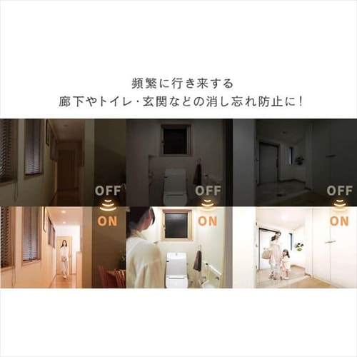 2個セット】パネルライト 小型 LED 1500lm 人感センサー付 電球 2個セット】パネルライト 小型 LED 1500lm 人感センサー付 電球