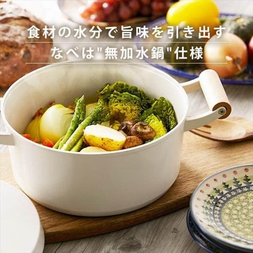 フライパン 6点セット IH/ガス対応 ルオント LUO-SE6W ホワイト
