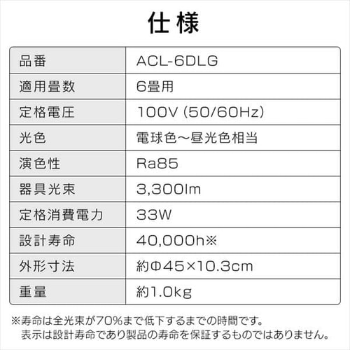 Ledシーリングライト 6畳調色 Acl 6dlg Hf アイリスプラザ アイリスオーヤマ公式通販サイト