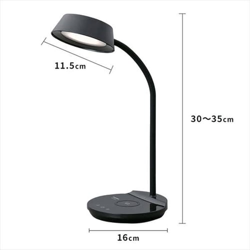 LEDデスクライトQi充電シリーズ 平置きタイプ 調光・調色 ホワイト LDL-QFDL-W H537198 │アイリスプラザ│アイリスオーヤマ 公式通販サイト