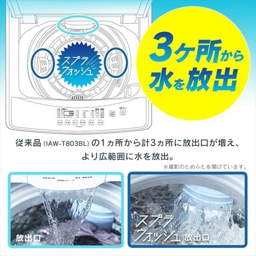 @ 8kg XvEHbV c蓒Őߐ l炵 t@~[ IAW-T804E-W_5