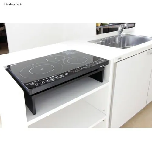 3口IHクッキングヒーター〔56cmコンパクト〕 IHC-S313-B ブラック≪単品≫_5