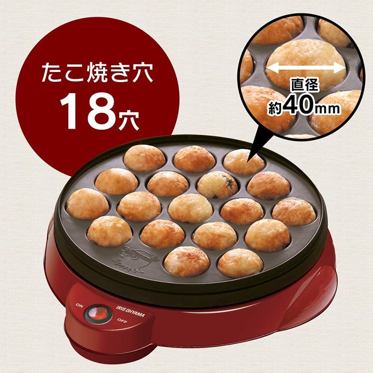 PIERIA 赤 たこ焼き器 温度調整機能付き 71o6a5U+L1L._UF894,1000_QL80_.jpg