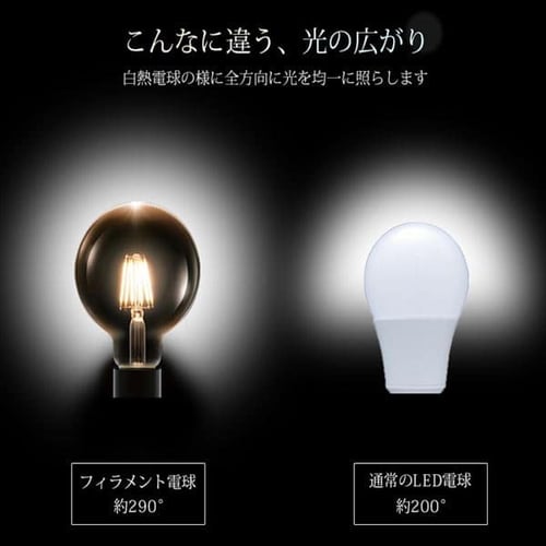 クリアタイプ Ledフィラメント電球 ボール球タイプ 80形相当 昼白色 Ldg9n G Fc Hf アイリスプラザ アイリスオーヤマ公式通販サイト