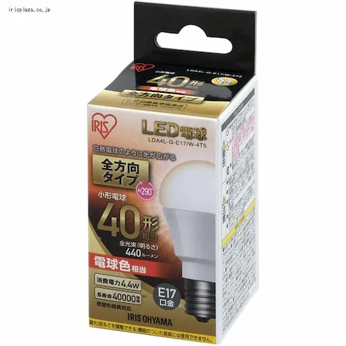 LEDd E17 S^Cv 40W` F `Ή LDA4N-G-E17/W-4T5_8