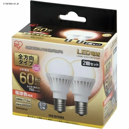 LEDd E17 S^Cv 60W` F `Ή LDA7N-G-E17/W-6T5_15