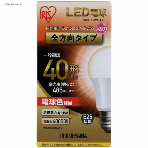 LEDd E26 S^Cv 40W` F `Ή LDA4D-G/W-4T5_8