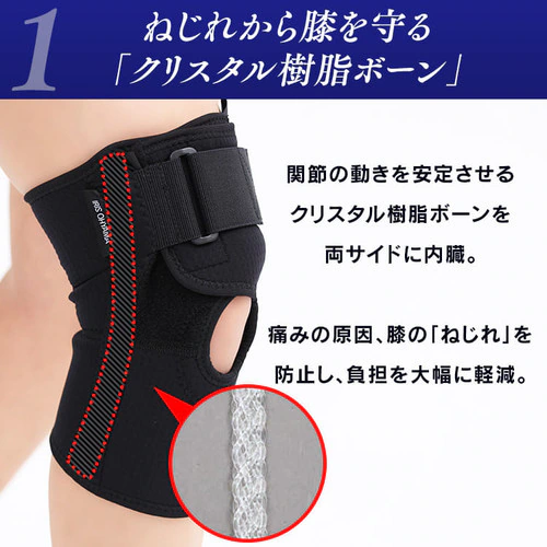 理学療法士設計サポーター ひざ用ロング ISHL 全3サイズ_7