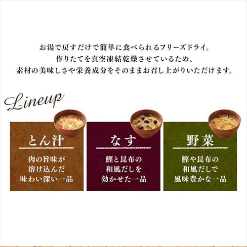 30食セット】すぐおいしい 味噌汁 とん汁 1905841 │アイリスプラザ│アイリスオーヤマ公式通販サイト