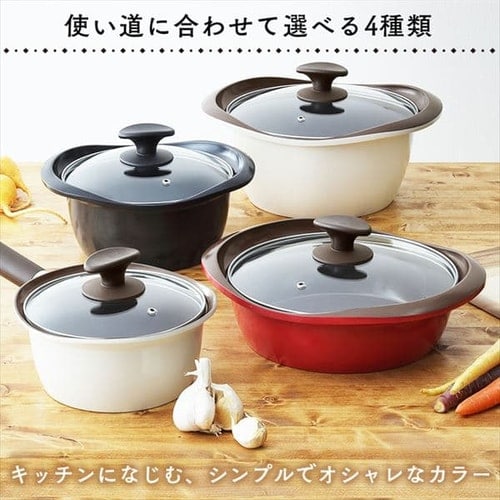 鍋 マルチクッキング鍋 浅型 24cm IH/ガス MC-R24S ブラック