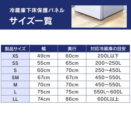 冷蔵庫下床保護パネルRPD-XS H574274 │アイリスプラザ│アイリスオーヤマ公式通販サイト