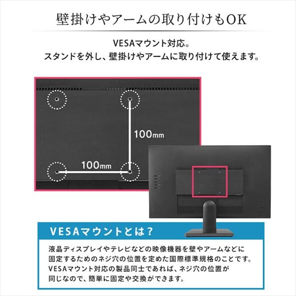 液晶ディスプレイ 27インチ ILD-C27FHDS-B ブラック H574339F