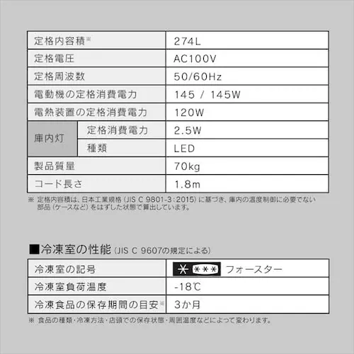 【設置無料】 冷凍庫 274L 省エネ 自動霜取り IUSN-27A-B【代引き不可】_25