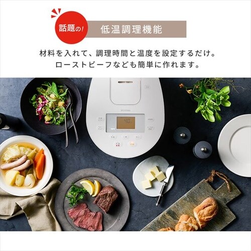 生活家電 炊飯器 IHジャー炊飯器 3合 WNRC-IL30-W ホワイト H574450 │アイリスプラザ 