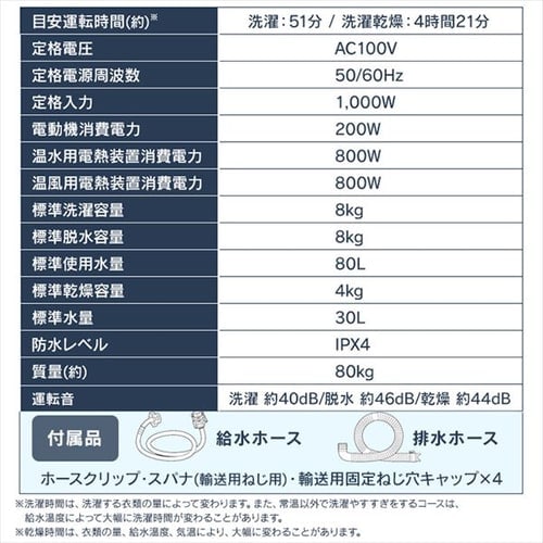 設置無料】 洗濯乾燥機 ドラム式 8kg 乾燥4kg 左開き 温水洗浄 設置無料】 洗濯乾燥機 ドラム式 8kg 乾燥4kg 左開き 温水洗浄
