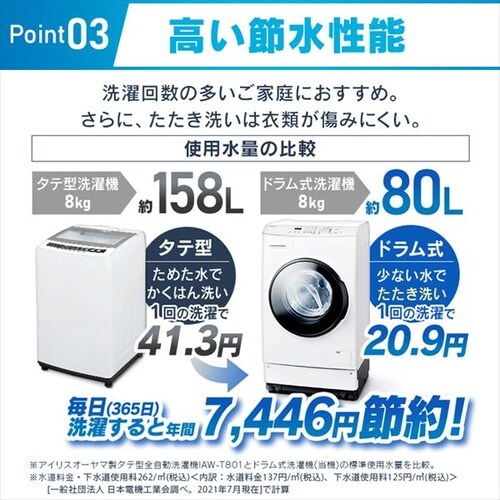 180★送料設置無料 パナソニック ドラム式洗濯機 7キロ 乾燥3.5キロ 安い