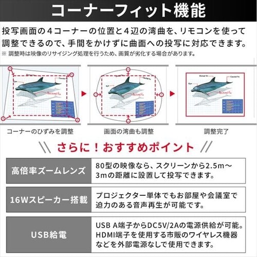 マクセル プロジェクター 4000 WXGA ANSIルーメン リアル対応 1280×800