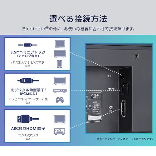 TEhXs[J[ Bluetooth 2.1ch IHT-S201 ubN_10