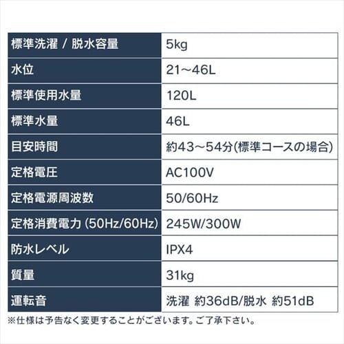 @ 5.0kg 1l炵 IAW-T503E-W_12