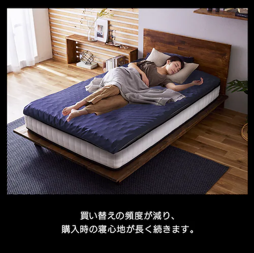 セブンフィットマットレス S4cm/8cm ネイビー_16