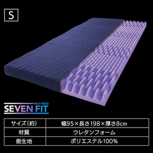 セブンフィットマットレス S4cm/8cm ネイビー_19