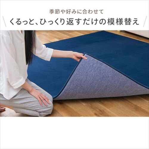 ラ・クッションラグ リバーシブルタイプ 185×240cm ACRR-CM1824 グレー 