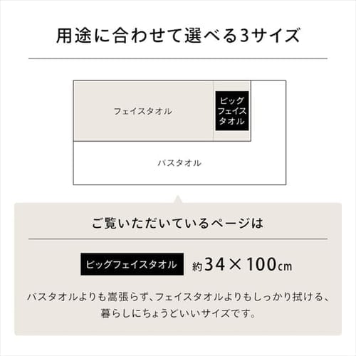4枚セット】今治製 ビックフェイスタオル ガーセ+パイル素材 BFT