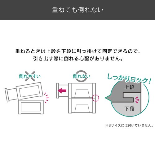 2個セット】 収納ケース ホワイト/クリア 深型 クローゼット 引き出し