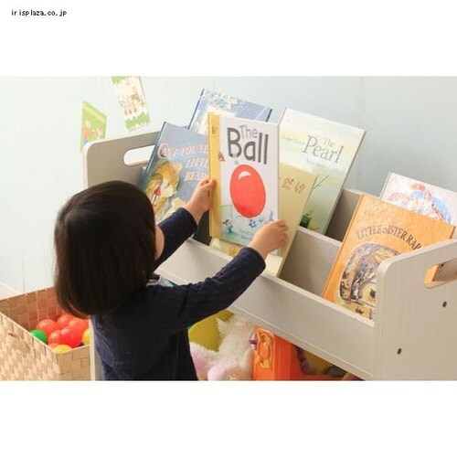 おもちゃ 収納 ボックス 絵本棚付き ETHR-26 パステル K251496