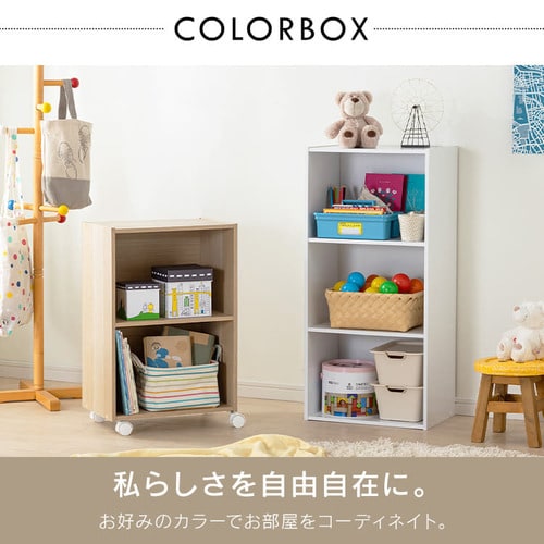 カラーボックス 2段 CX-2 ブラウン K227879 │アイリスプラザ│アイリスオーヤマ公式通販サイト