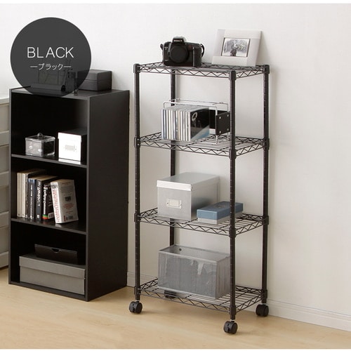 スチールラック・メタルラック ABC 2台セット】スチールラック 幅44.5cm 4段 カラーメタルラック