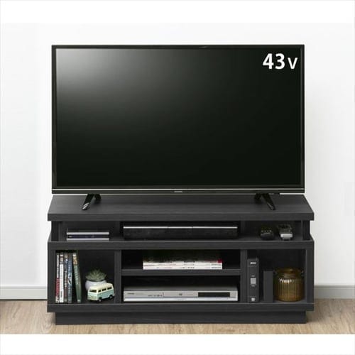 オープンテレビ台 100cm (ミドル) OTS-100M-B ブラック K274971