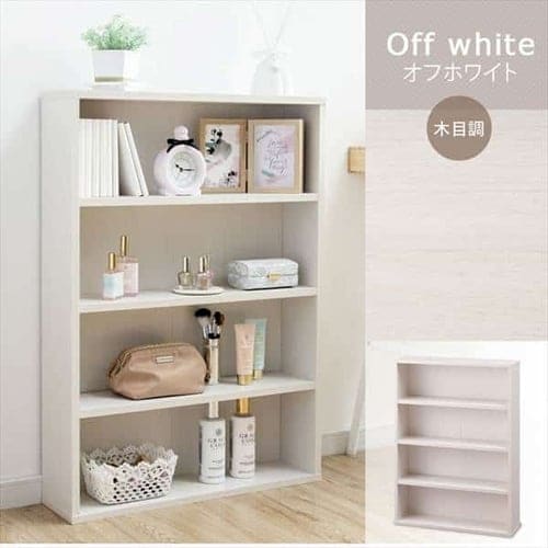 本棚　2個セット　コミックラック　オフホワイト　木製 25％OFF】【2個セット】コミックラック CORK-8460 オフホワイト