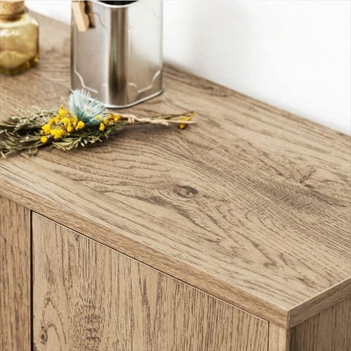 ウッドリビングキャビネット WRC-540 ウォームホワイト／ライト