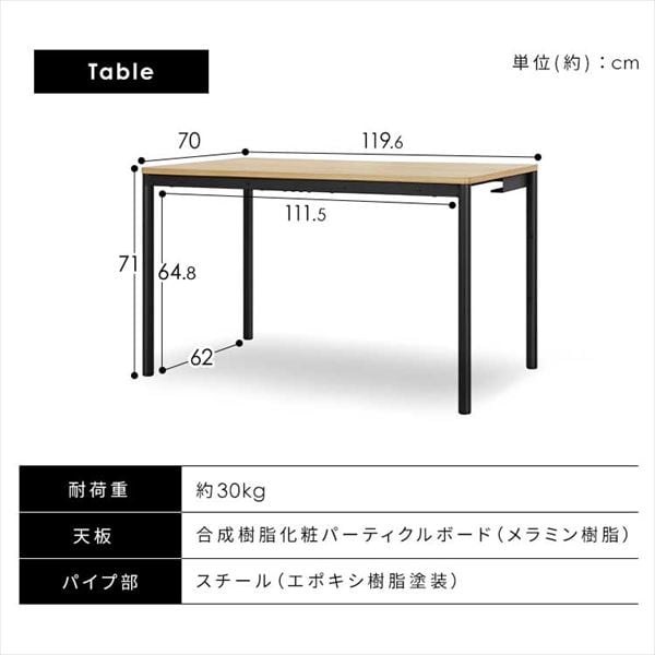 JUNKOダイニングテーブル　75× コスメワゴン　ホワイト　２点セット ダイニングセット 2人 白 2人掛け 四角 スカーレット SQ80