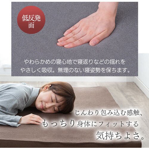 マットレス ダブル 低反発＆高反発 厚さ6cm ウレタン MAKT6-D K517354