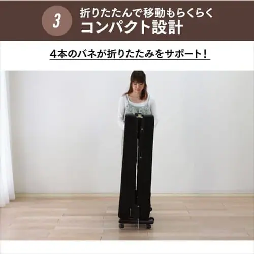 折りたたみベッド シングル OTB-TR ブラック【組立品・14段階リクライニング】_11