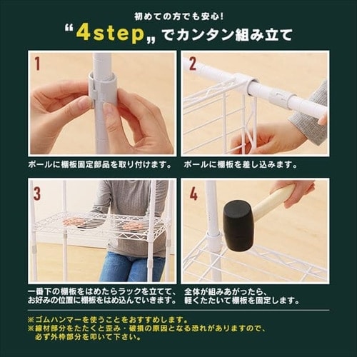 スチールラック 幅120cm メタルラック パンチング 5段 CMR