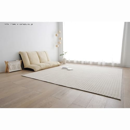 新品130×185cmベージュ系触り心地の良い分厚いボアラグ〇B345 ラルジュ ラグ カーペット 1畳 無地 シャギー調 選べる7色 90×185cm