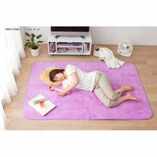 マイクロムートンラグカーペット 【230×230cm】 OPM-2323 ピーチ_6