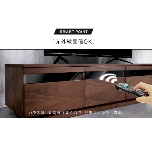 時間帯指定不可】ボックステレビ台 150cmBTS-GD150U-WN