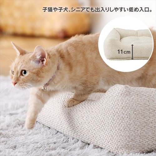 ツイードスタイルベッド P-TB530 グレー P102916 │アイリスオーヤマ