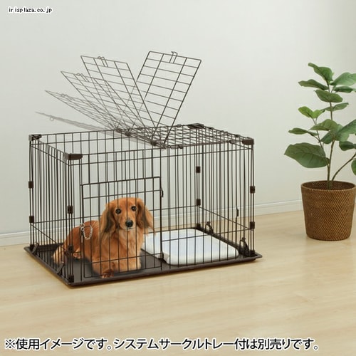 アイリスオーヤマ システムサークル用屋根 STSY-1200T ホワイト 幅110×奥行75.5cm 屋外用サークル 