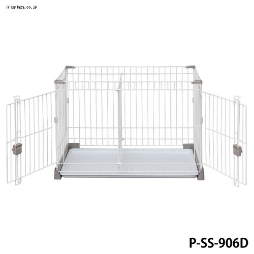 お掃除楽ちんサークル屋根セット 仕切りなし P-SS-906 グレー