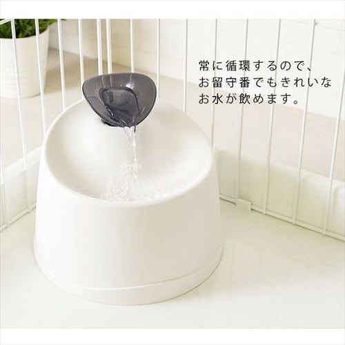 ペット用自動給水機 ホワイト/クリア PWF-200 P251804│アイリスプラザ│アイリスオーヤマ公式通販サイト