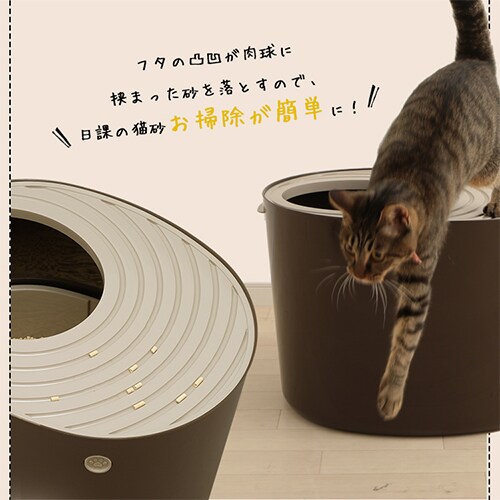 猫　おまけ付き！　アイリスオーヤマ上から入る猫トイレ＆DCM ペットキャリー Amazon | アイリスオーヤマ(IRIS OHYAMA) システムトイレ用 上